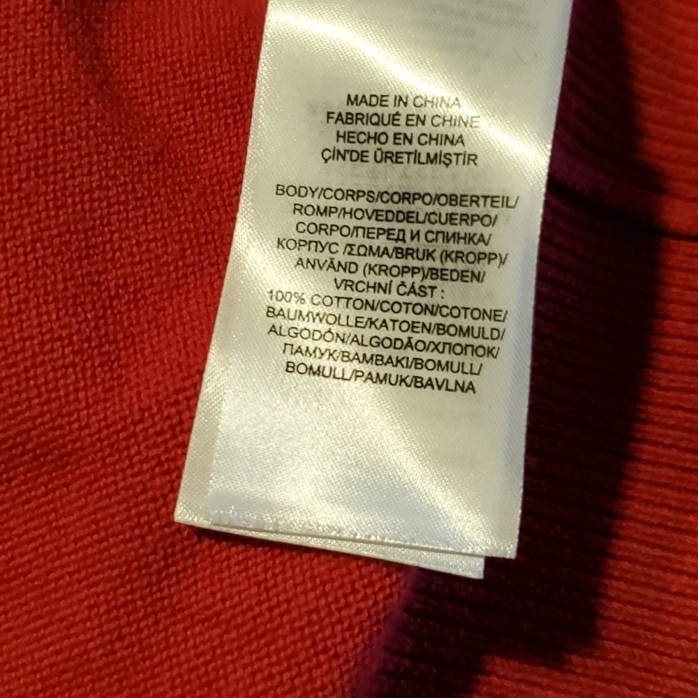 Ralph Lauren Swoop Neck Sweater w/Leather Detail SZ LG